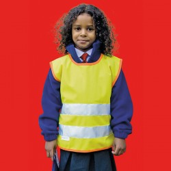 Plain Junior hi-viz tabard EN1150 Safeguard 270 GSM